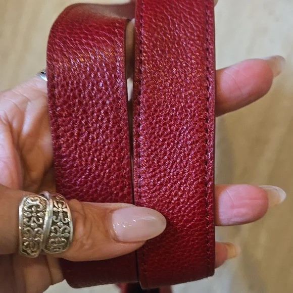 Brighton Andie Deep Burgundy Studded Pebbled Leather Shoulder Bag - Picture 7 of 16